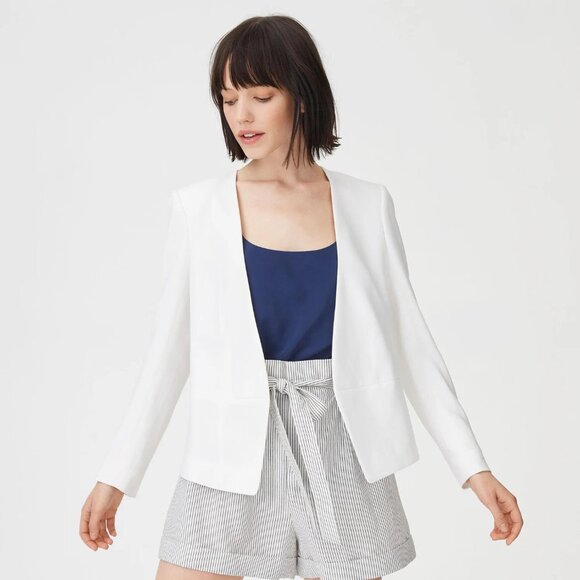 Club Monaco Women's Elegant Cream Jacket White Medium - Picture 1 of 6